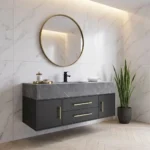 روشویی چوبی و سرامیکی مدل مارسل