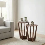 میز کنار مبلی چوبی مدل نکسو