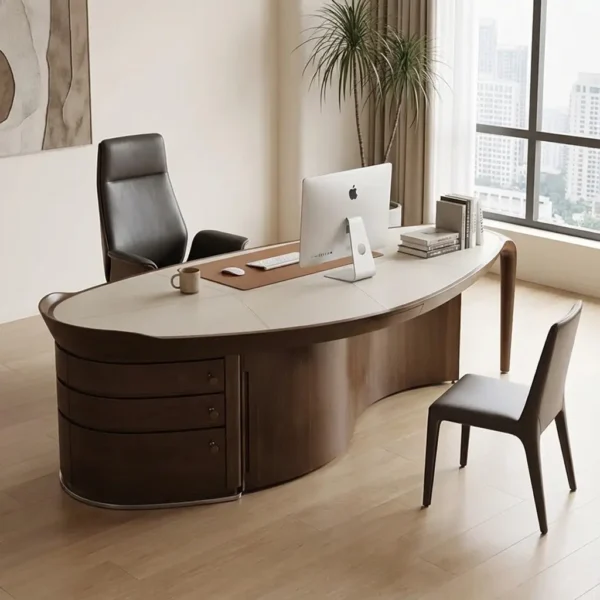 میز مدیریت چوبی مدل جانیار