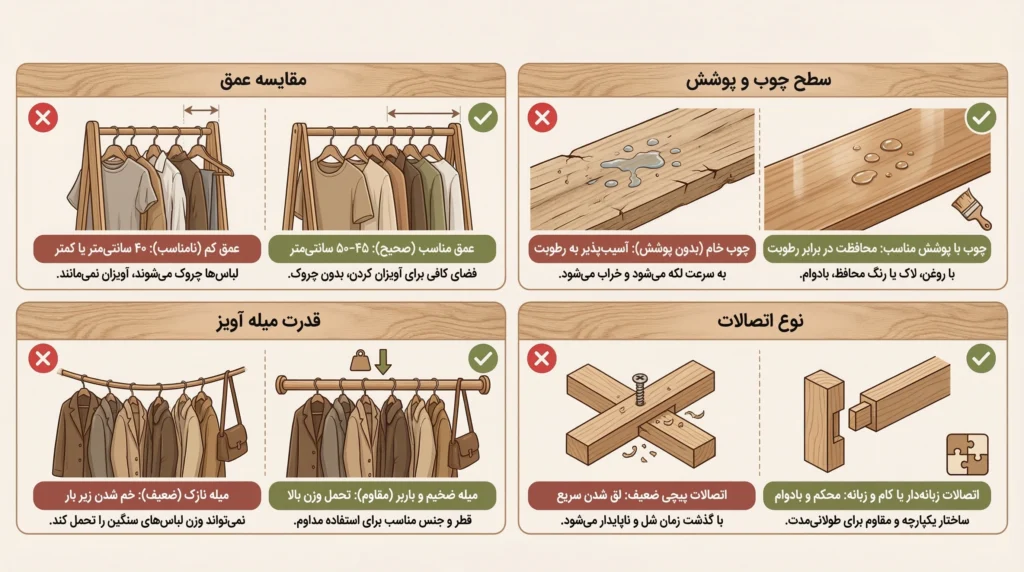 اشتباهات رایج در خرید رگال لباس برای منزل