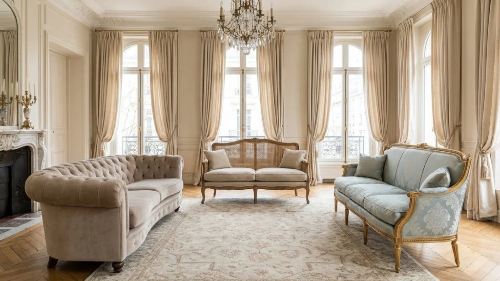 معرفی ۲۰ مدل برتر مبل فرانسوی و مدل مبل کویین (ترند ۲۰۲۵)