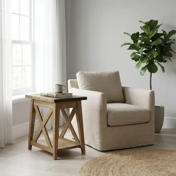 میز عسلی چوبی رایان