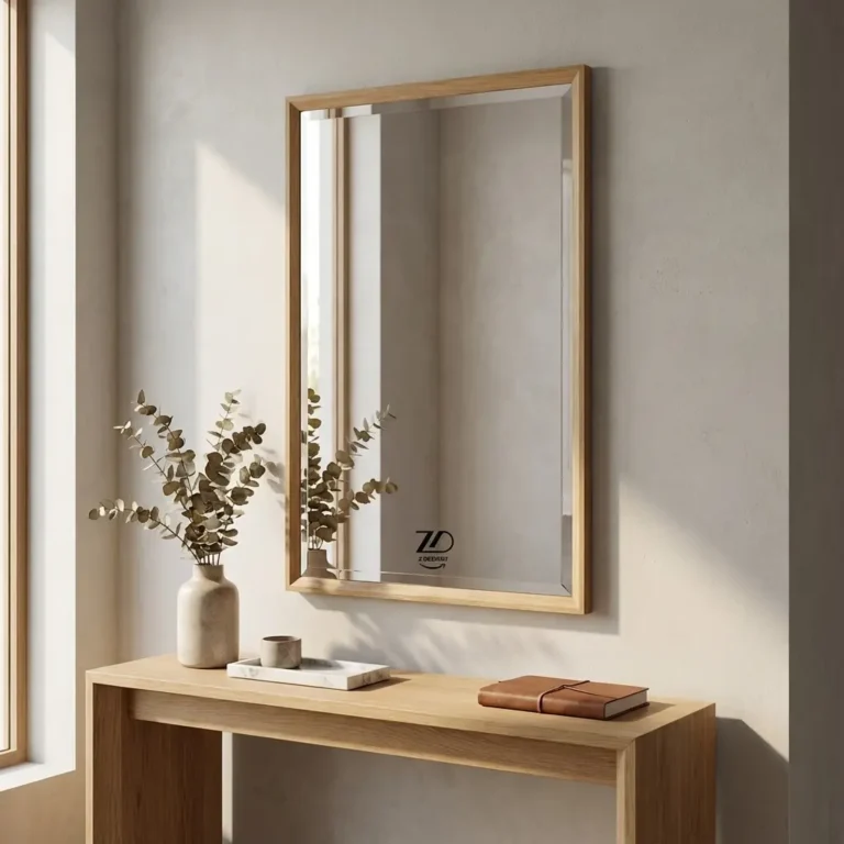 آینه مستطیل بدون قاب