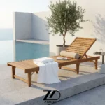 تخت تاشو کنار استخر