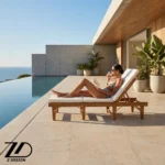 تخت کنار استخر مرجان