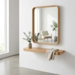 آینه مربع لبه گرد