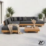 راحتی ال چوبی فضای باز سما