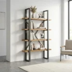 کتابخانه چوبی شیک