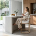 صندلی کانتر چوبی مینیمال