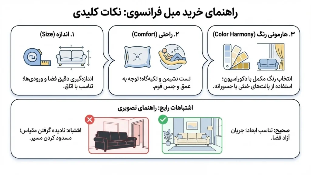 نکات طلایی در خرید مبل مدل کویین و فرانسوی + اشتباهات رایج