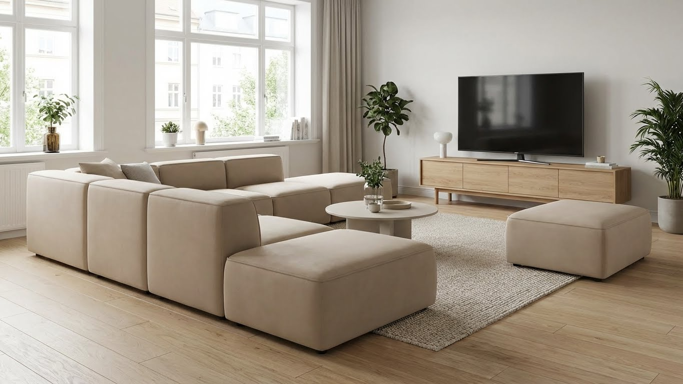 مبلمان سکشنال با ماژولاریتۀ قابل تغییر