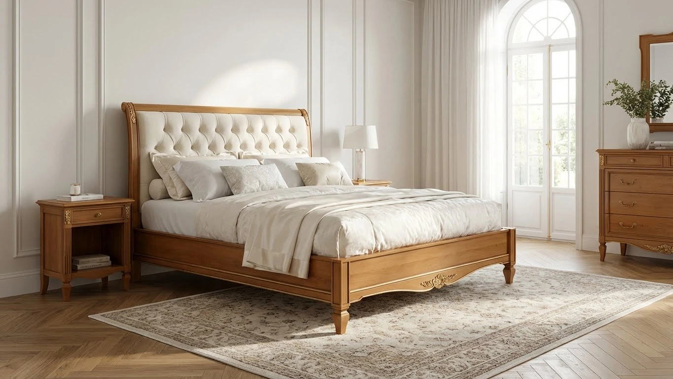 سبک نئوکلاسیک با تاج پارچه‌ای