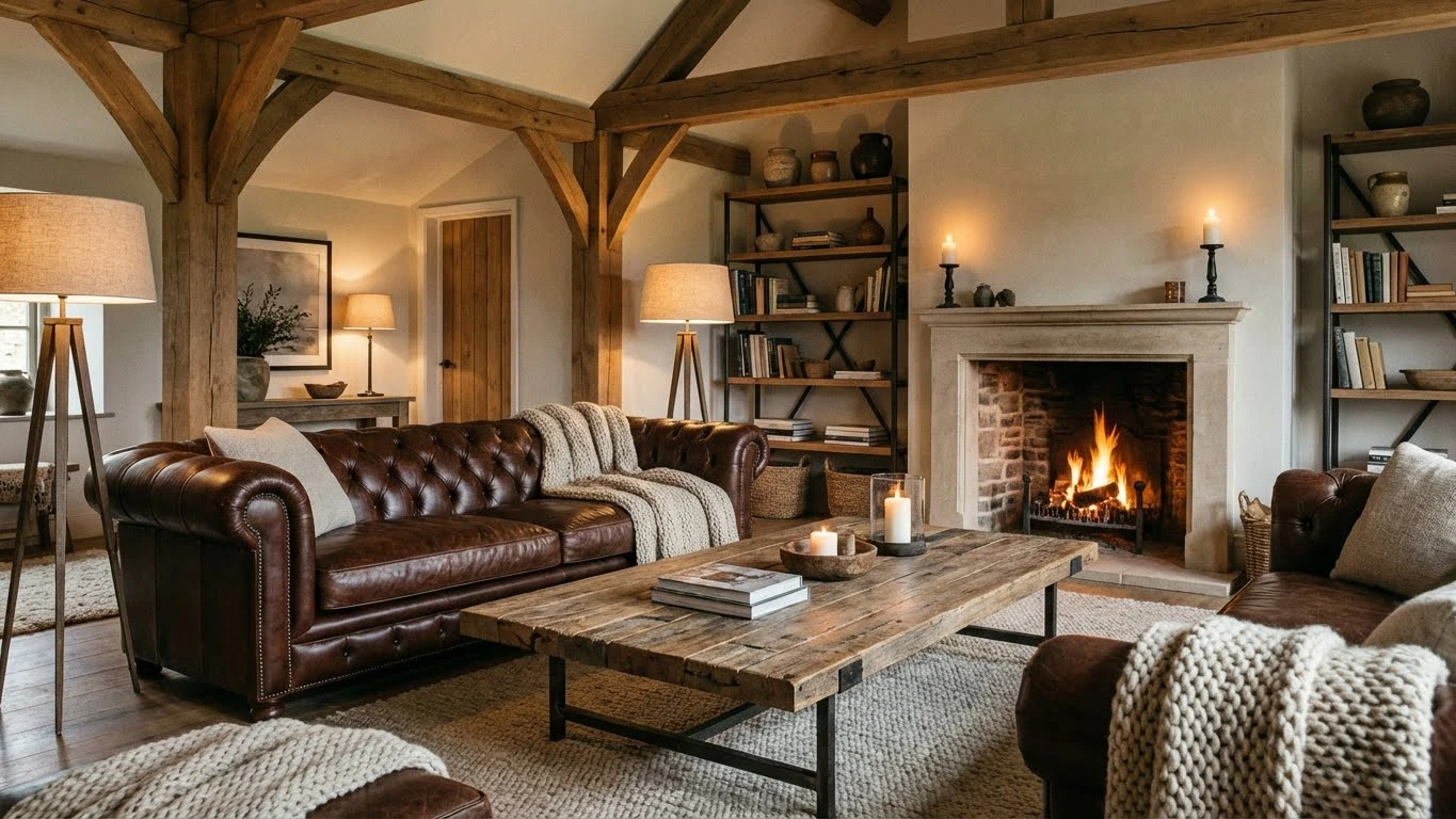 دکوراسیون روستیک با مبل چستر و محصولات زد دیزاین