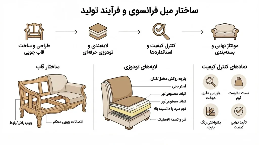 ساخت مبل مدل فرانسوی در زد دیزاین