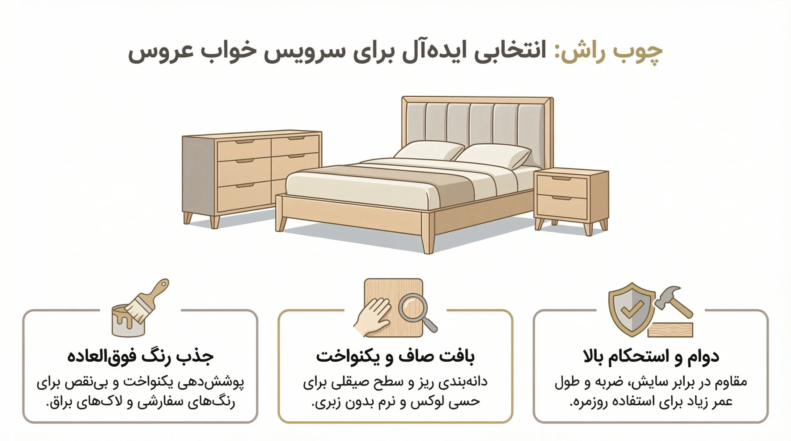 چوب راش؛ تلاقی استحکام و رنگ‌پذیری