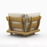 مبل ال راحتی تمام چوب مدل تینا