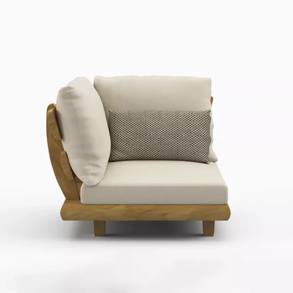 مبل ال راحتی تمام چوب مدل تینا