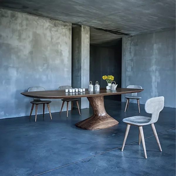 میز ناهارخوری تک پایه مدل بیستون