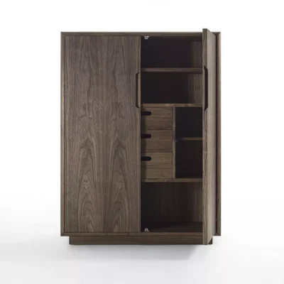 کنسول ایستاده چوبی مانلی