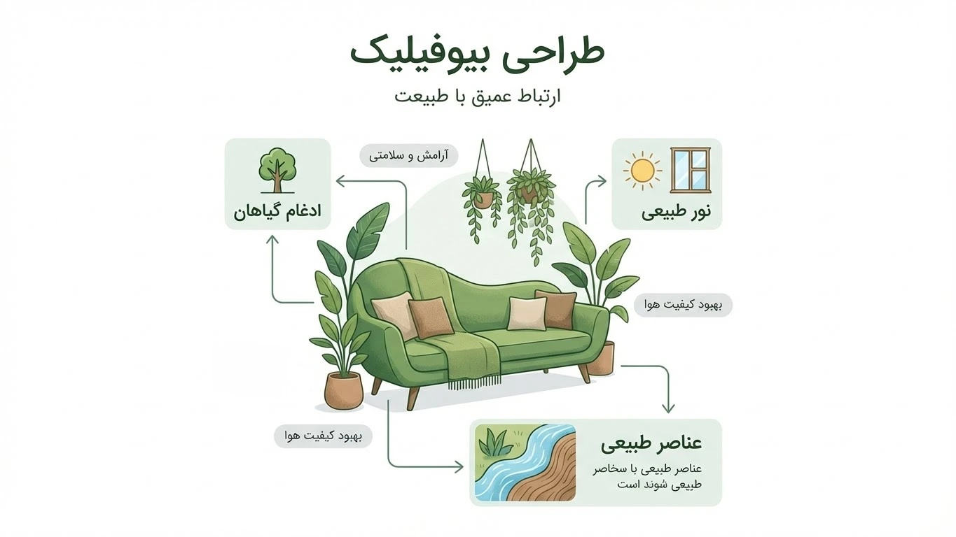 نقطه کانونی طبیعی با گیاهان