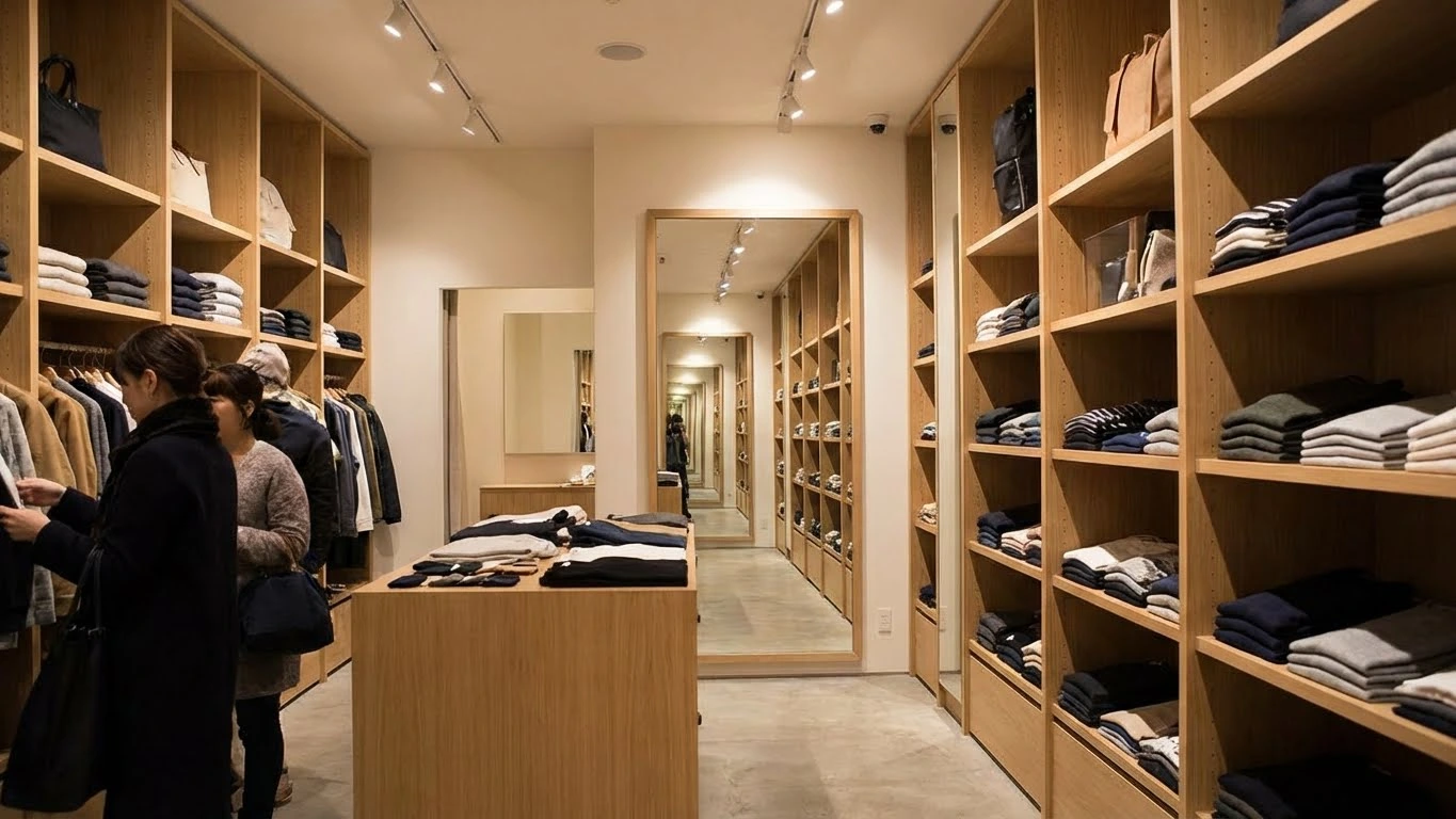 استراتژیهای عمودی و آینهکاری در دکور مغازه کوچک