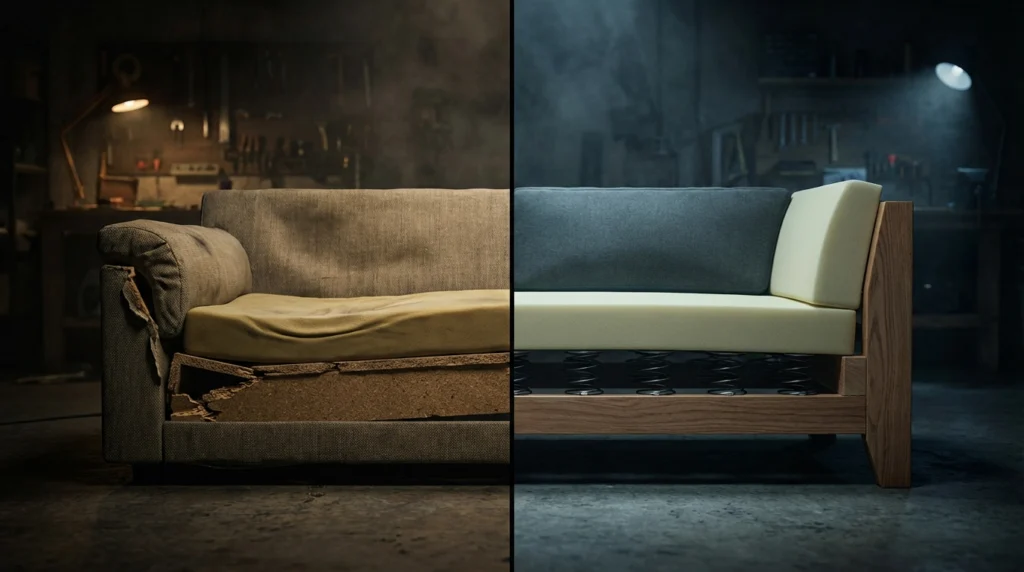 بررسی مبل راحتی ارزان قیمت در بازار + ۱۲ دلیل برای نخریدن + معایب