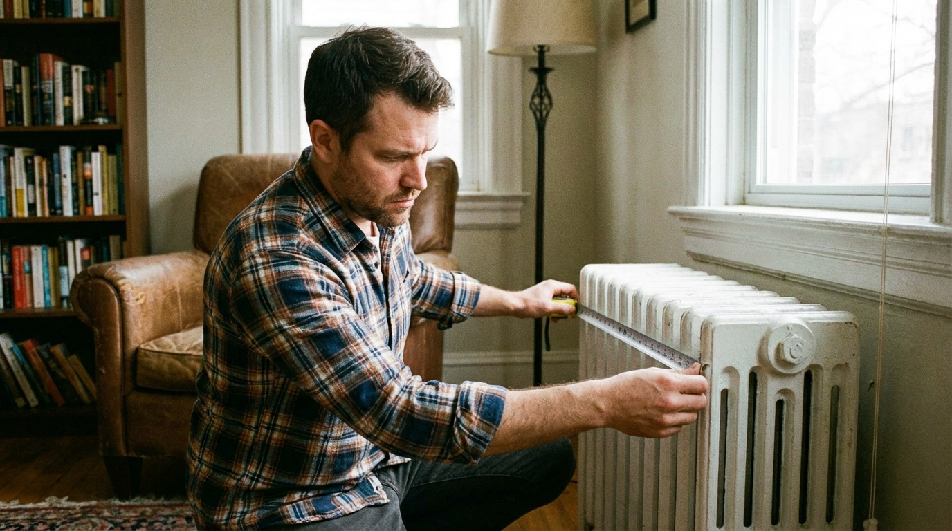 راهنمای دقیق و گام به گام اندازهگیری برای خرید کاور شوفاژ و سفارش آنلاین