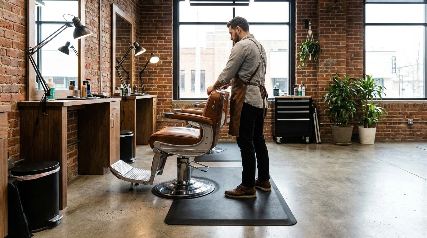 راهنمای انتخاب صندلی و تجهیزات در دکور آرایشگاه مردانه