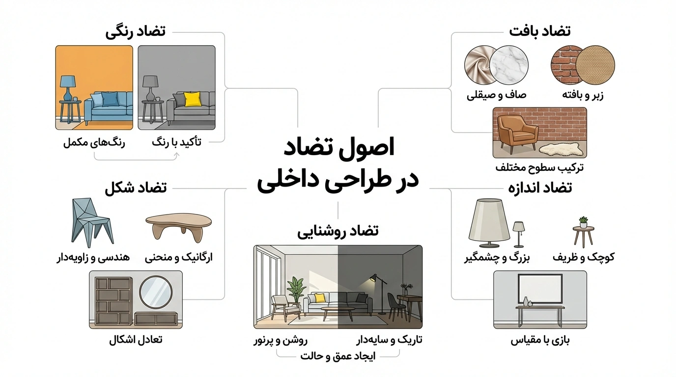 ترکیب بافتهای متضاد