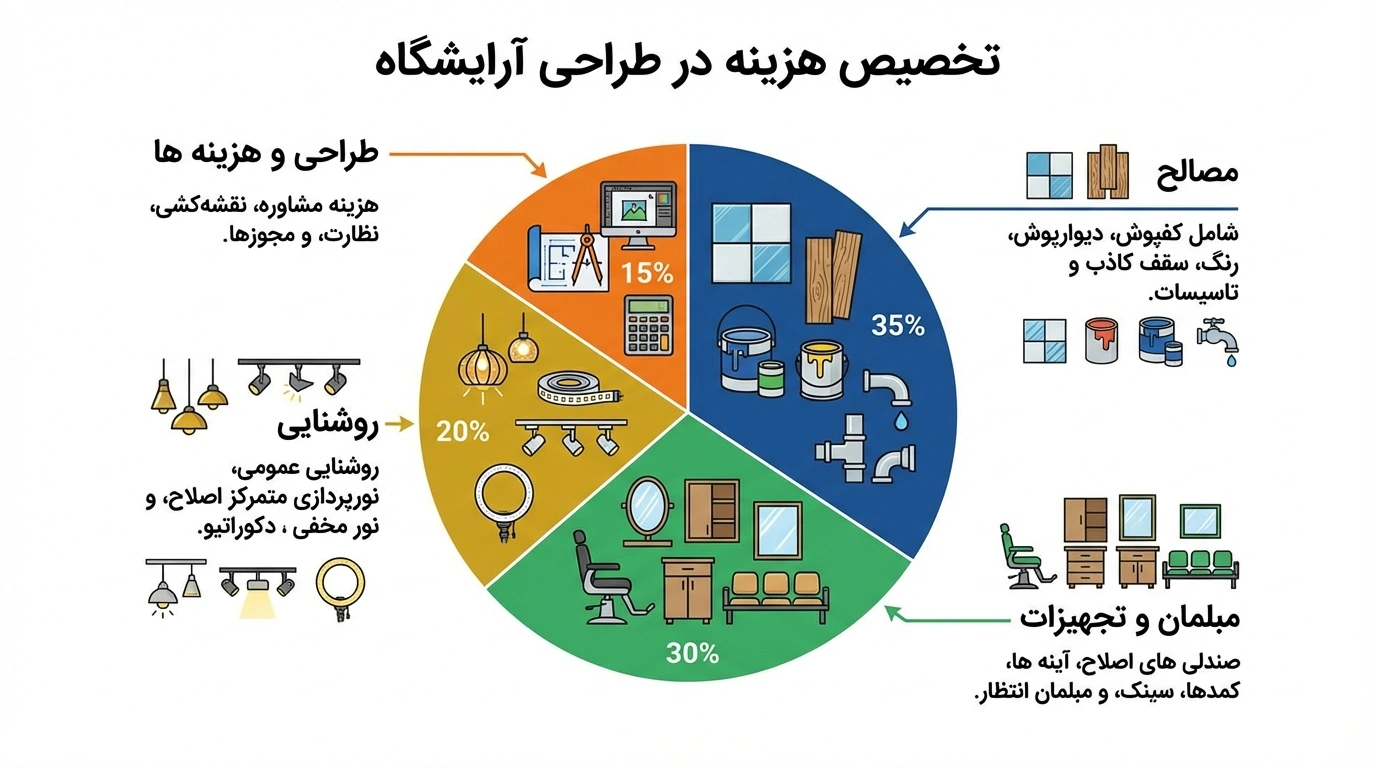 تحلیل هزینه و بازگشت سرمایه در دکور آرایشگاه مردانه