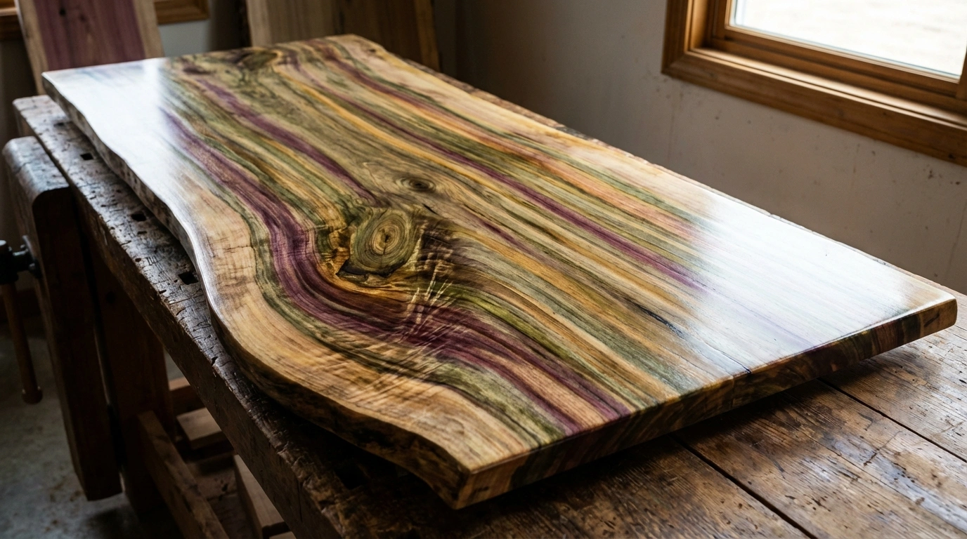 نحوه ثابت نگه داشتن رنگ رنگین‌کمانی طبیعی چوب سپیدار