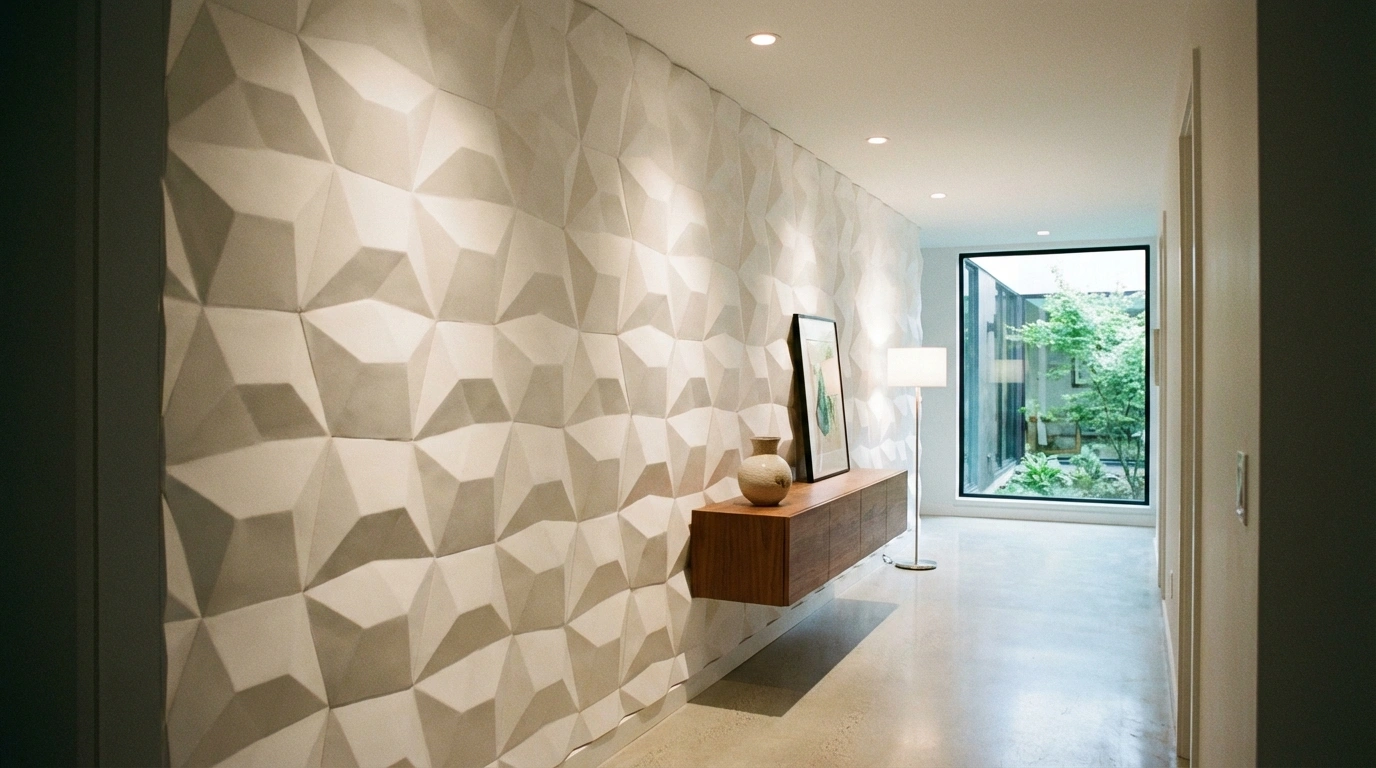 دیوارپوش‌های سه‌بعدی سبک