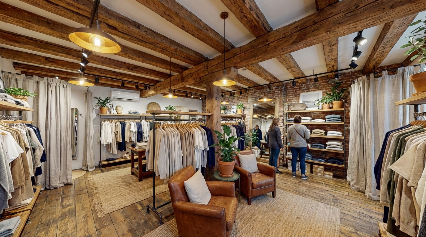 سقف با تیرکهای روستیک