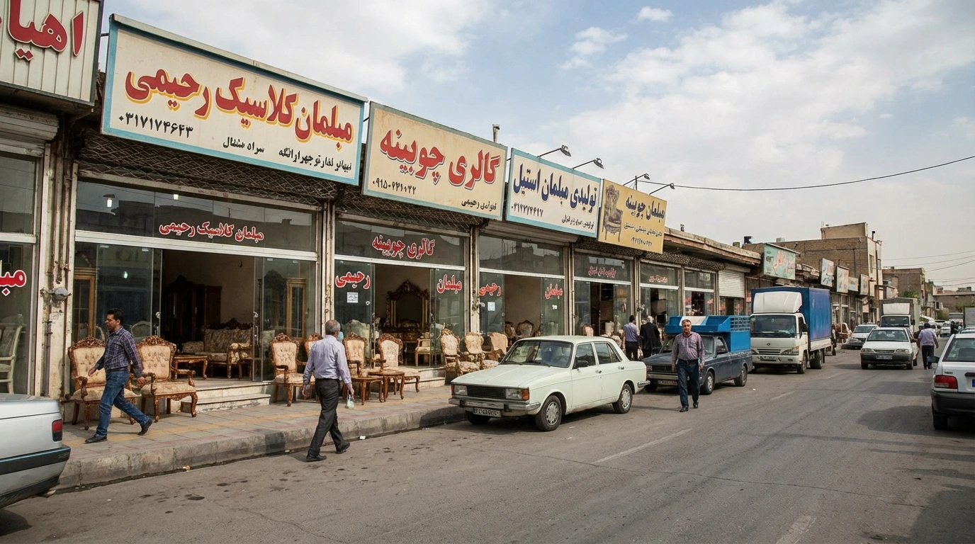 حله‌های تخصصی و تولیدی مبل چهاردانگه؛ از خیابان زارع تا بلوار ناصریه