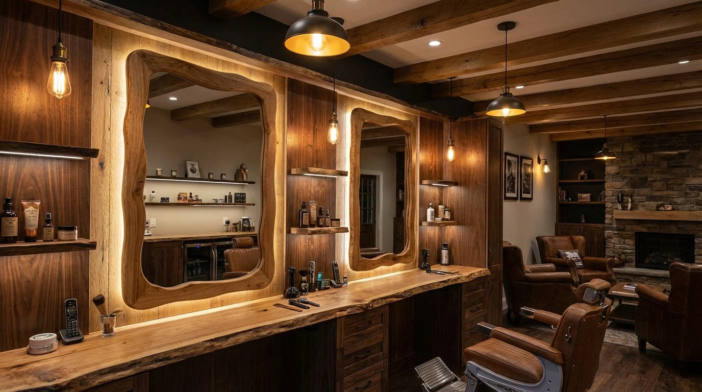 جادوی نورپردازی فوتومتریک در طراحی آرایشگاه مردانه