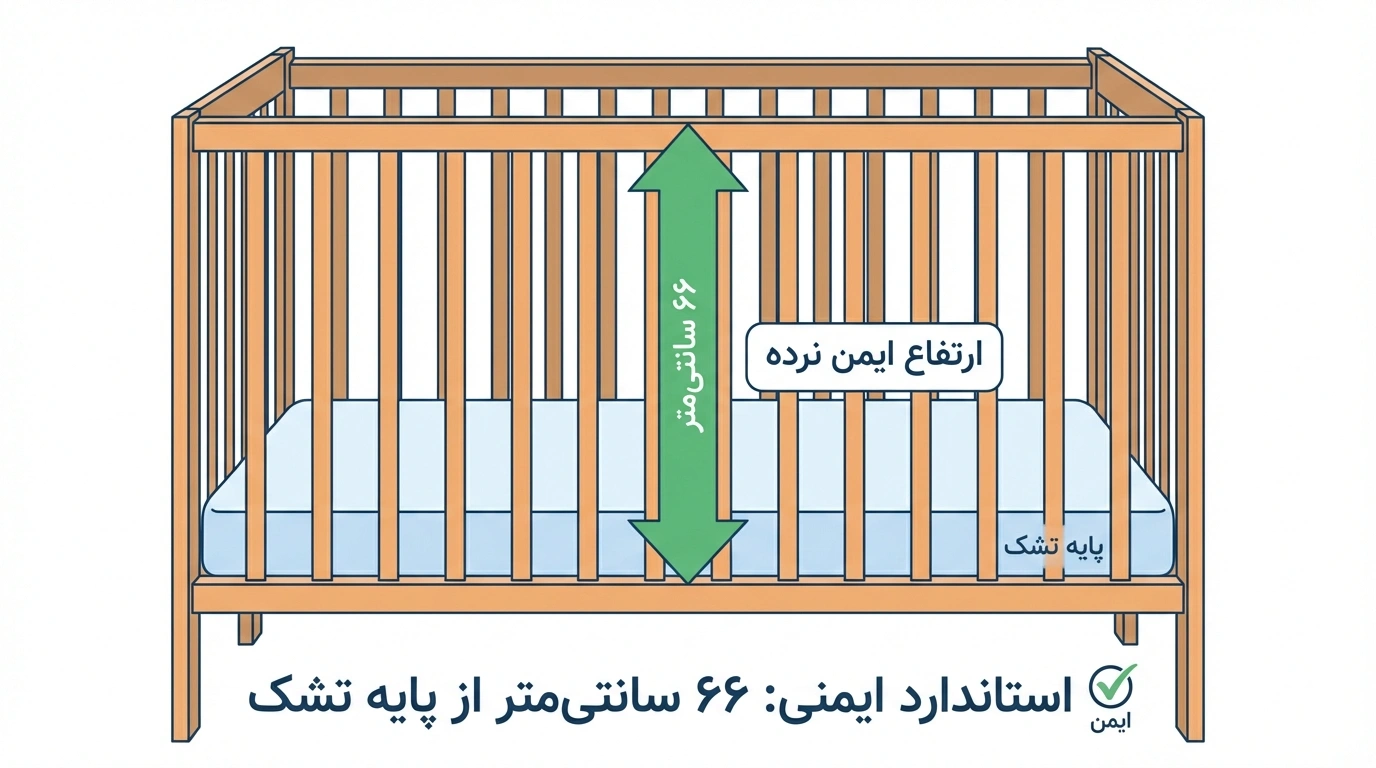 نکات ایمنی حیاتی در تولید و خرید تخت و کمد نوزاد