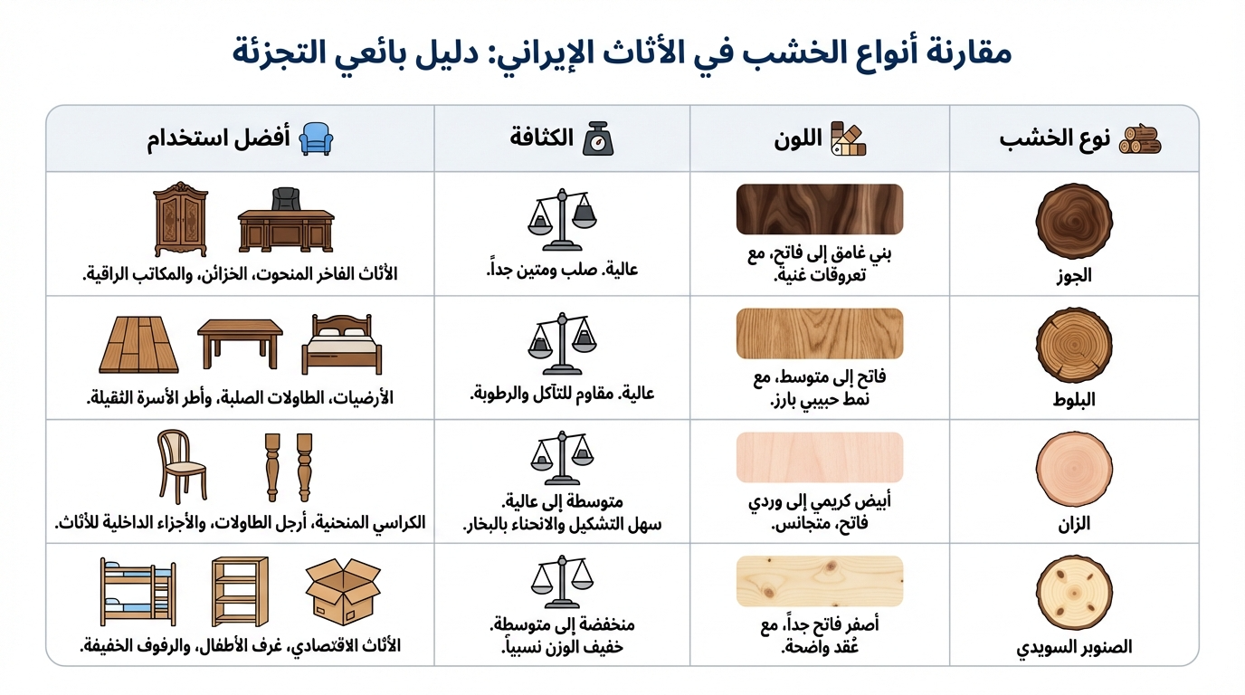 أثاث وديكورات خشبية من إيران بالجملة | مصنع زد ديزاين للتوريد
