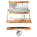 روشویی چوبی 2 طبقه آمازون
